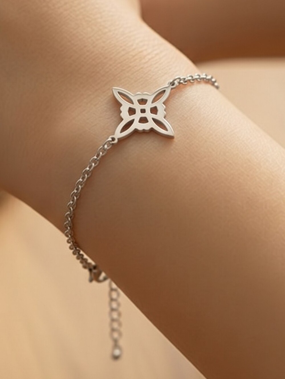 Celtic Cross Bracelet Viking Trinity Knot Stainless Steel Irish Jewelry Unisex